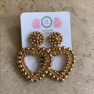 Lisi Lerch Gold Heart Earrings